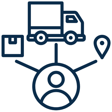 Logistics and transportation icon